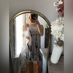 Summer tank dress tie dye